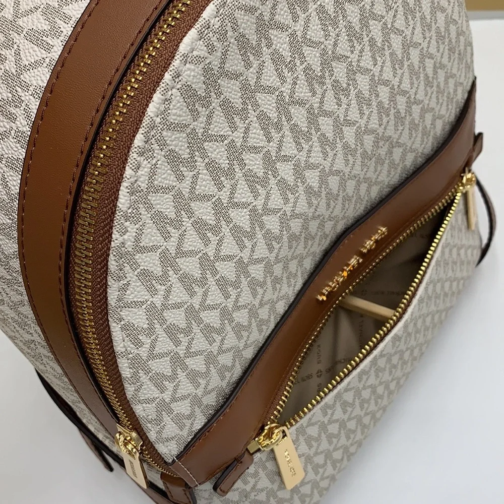 MICHAEL KORS Kenly Medium Backpack Signature Vanilla Bag